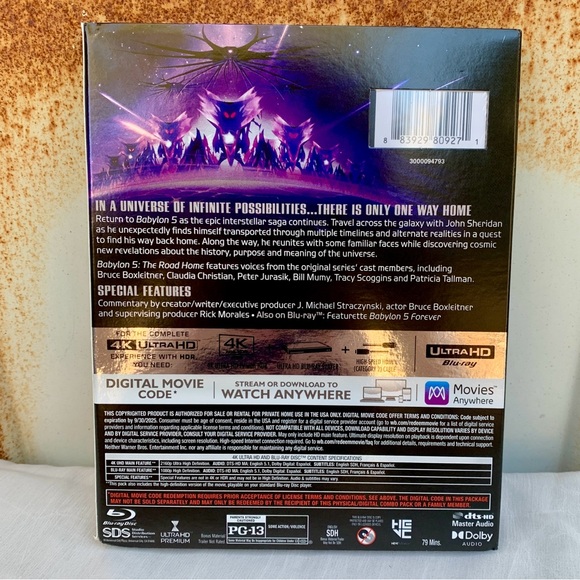 Babylon 5: The Road Home 4K Blu-ray UHD Science Fiction TV Animated Movie - Picture 8 of 9